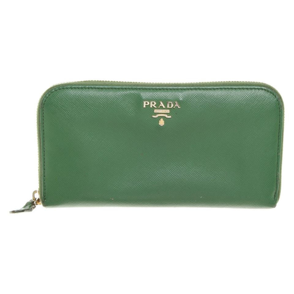 Prada Portemonnee in groen