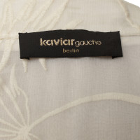 Kaviar Gauche Zijden blouse in crème kleuren