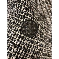 Chanel Bouclé-Jacke in Schwarz/Weiß