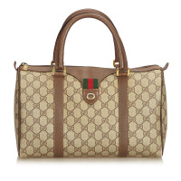 Gucci Boston Bag in Tela in Beige