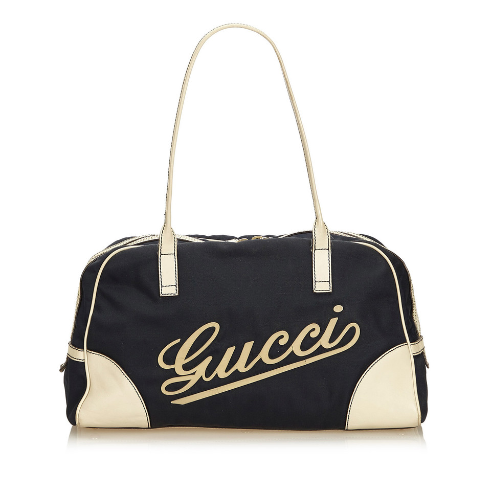 Gucci Boston Bag en Toile en Bleu