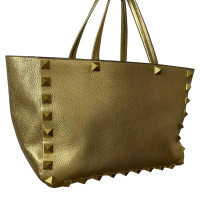 Valentino Garavani Rockstud Leather in Gold