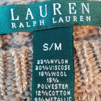 Ralph Lauren Poncho lavorato a maglia in marrone