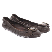 Burberry Slippers/Ballerinas Leather in Khaki