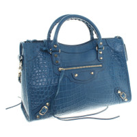 Balenciaga "Classic Ville Bag" en Bleu Marine