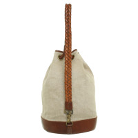 Ralph Lauren Leash bag made of linen / leather