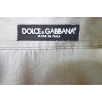 Dolce & Gabbana Camicetta di seta in grigio chiaro