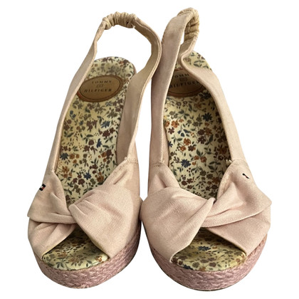 Tommy Hilfiger Wedges Cotton in Pink