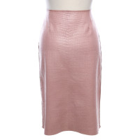 Alberta Ferretti Skirt Leather in Pink