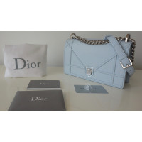 Christian Dior Diorama Small aus Leder in Blau