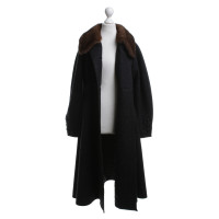 D&G Wool coat with fur trim