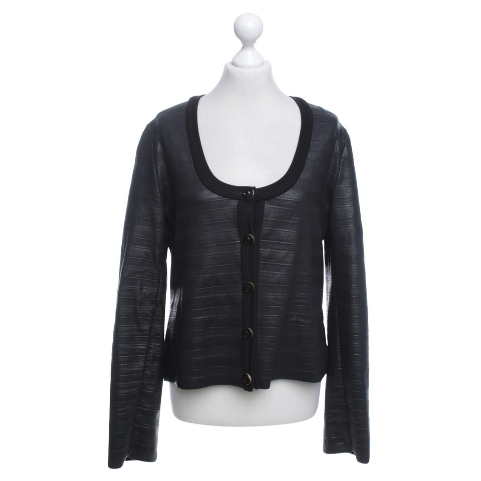 Escada Beschichtete Jacke in Schwarz