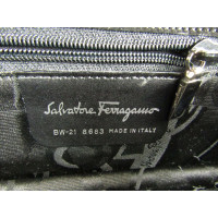 Salvatore Ferragamo Nubuck Leather Chain Shoulder Bag