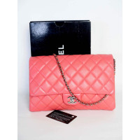 Chanel Timeless Clutch Leather in Pink