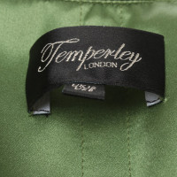 Temperley London abito Halter in verde