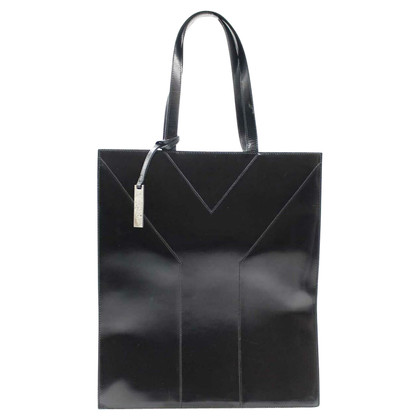 Saint Laurent Cabas Y Bag aus Leder in Schwarz
