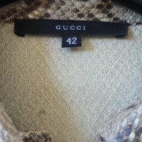 Gucci Top en cuir de python