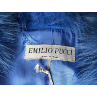 Emilio Pucci Mantel mit Pelzbesatz