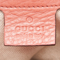 Gucci Bamboo Shopper Mini aus Leder in Rosa / Pink