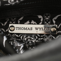 Thomas Wylde Clutch aus Leder in Schwarz