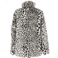 Agnès B. Faux fur jacket with pattern