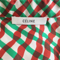 Céline Zijden blouse met patroon