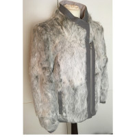 Helmut Lang Wendejacke aus Wolle/Kaninchenfell 