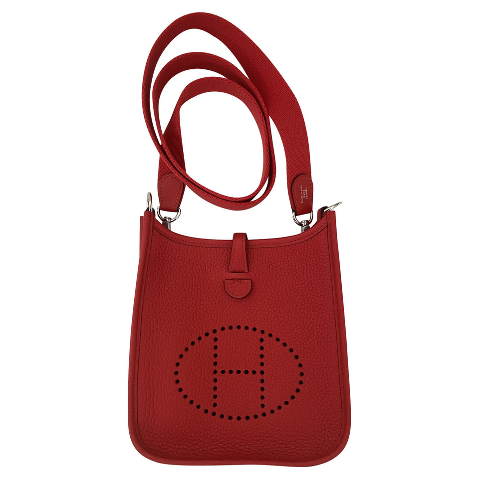 Hermès Evelyne TPM 17 in Pelle in Rosso