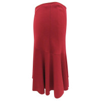 Alaïa Jupe en Laine en Rouge