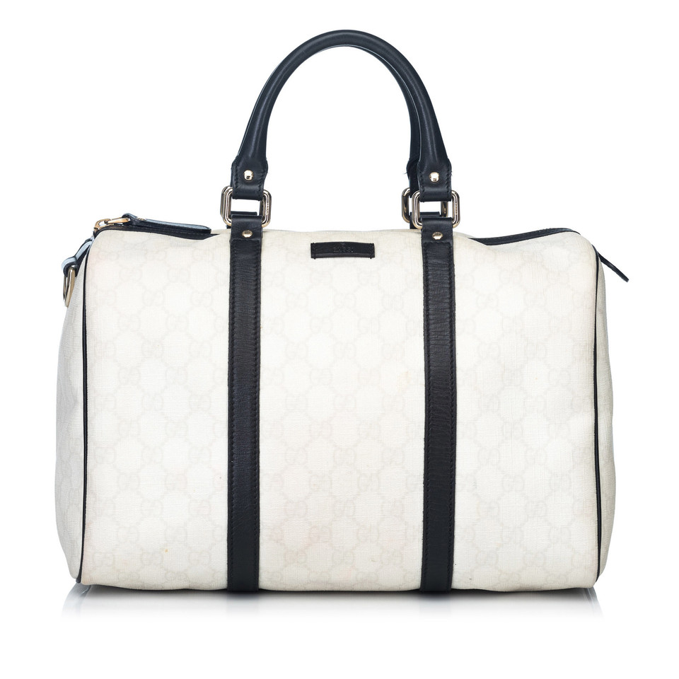Gucci Boston Bag en Toile en Blanc