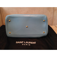 Saint Laurent Duffle aus Leder in Blau