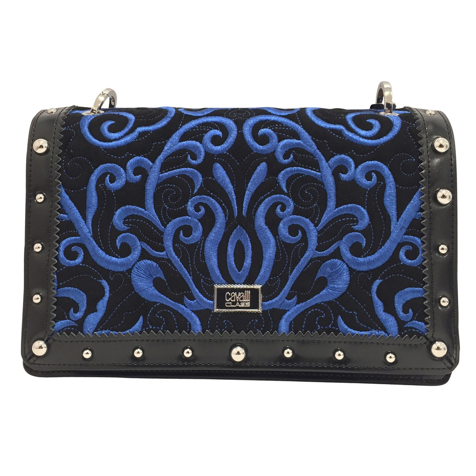 Roberto Cavalli Ebroidered shoulder bag