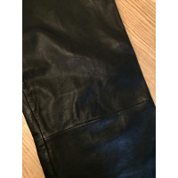 Paule Ka Black leather pants