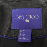 Jimmy Choo For H&M Lederjacke in Schwarz