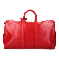 Louis Vuitton Keepall 45 aus Leder in Rot