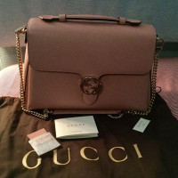 Gucci Interlocking Top Handle Bag Leer in Roze