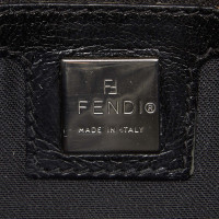 Fendi Baguette Bag Micro en Daim en Noir