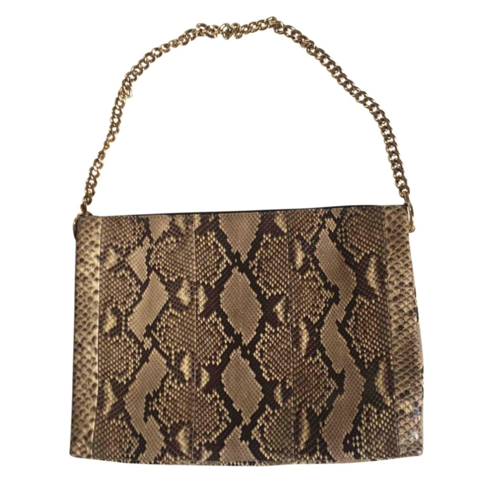 Céline Cuir de python clutch