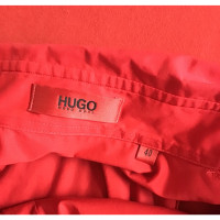 Hugo Boss Getailleerde blouse in rood