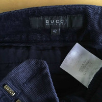 Gucci Fluwelen broek met wijde pijpen