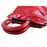 Christian Dior Granville Bag aus Leder in Rot
