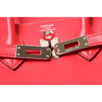 Hermès Birkin Bag 25 Leer in Rood