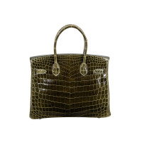 Hermès Birkin Bag 30 Leer in Groen