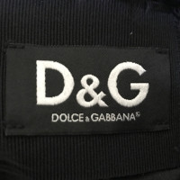 Dolce & Gabbana Lammfelljacke in Schwarz