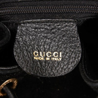 Gucci Bamboo Backpack en Daim en Noir