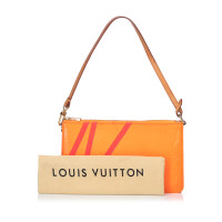 Louis Vuitton Pochette Mini Leer in Oranje