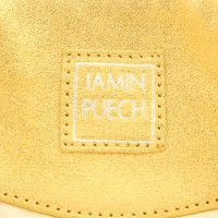 Jamin Puech Clutch aus Leder in Gold