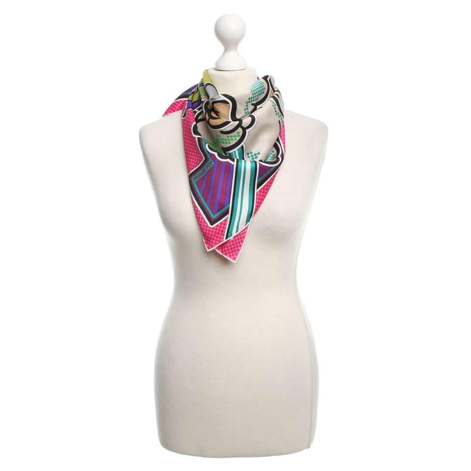 Hermès silk scarf with Print