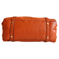 Michael Kors Leather shoulder bag in Orange