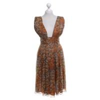 Cacharel Silk dress with floral pattern